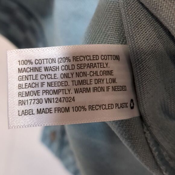 Future Collective x Gabriella Karefa-Johnson Checkered Denim Shacket Size XXS - Picture 2 of 5